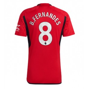 Manchester United Bruno Fernandes #8 Domácí Dres 2023-24 Krátký Rukáv